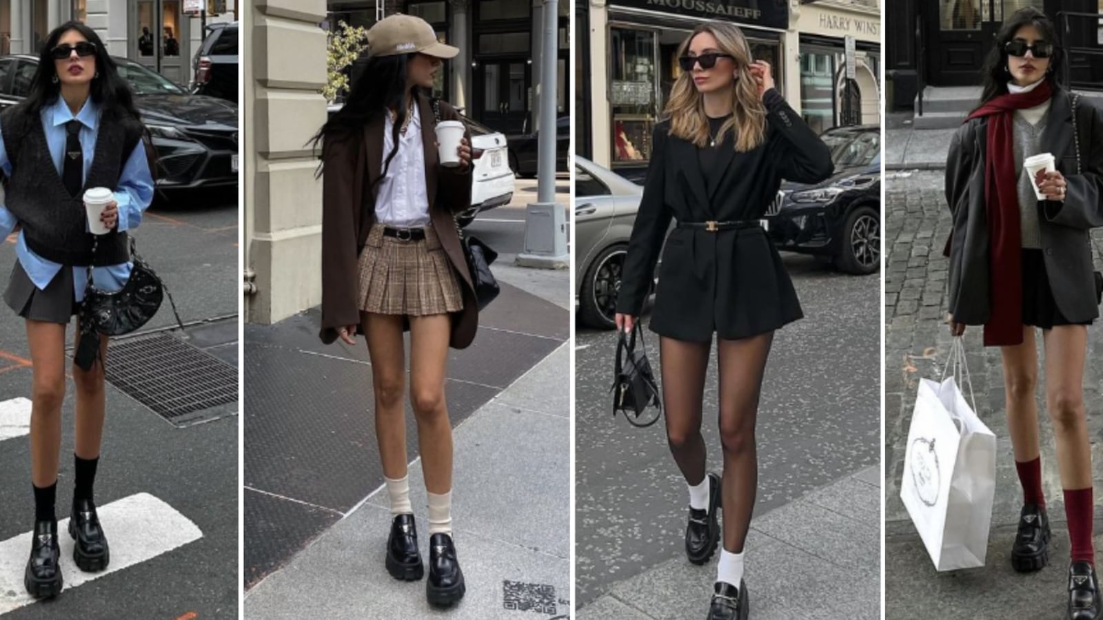 Mocasines con calcetines