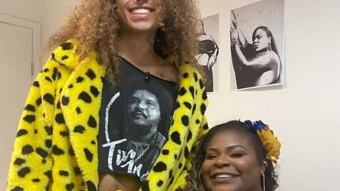 Vitão foi e Jojo Todynho nos bastidores do talk show Jojo Nove e Meia