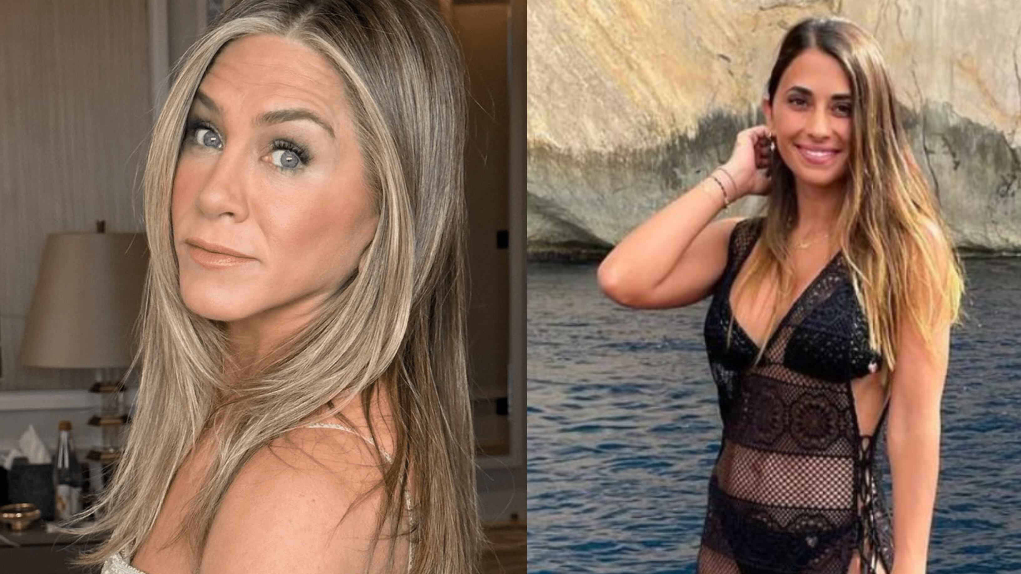 Jennifer Aniston y Antonela Roccuzzo
