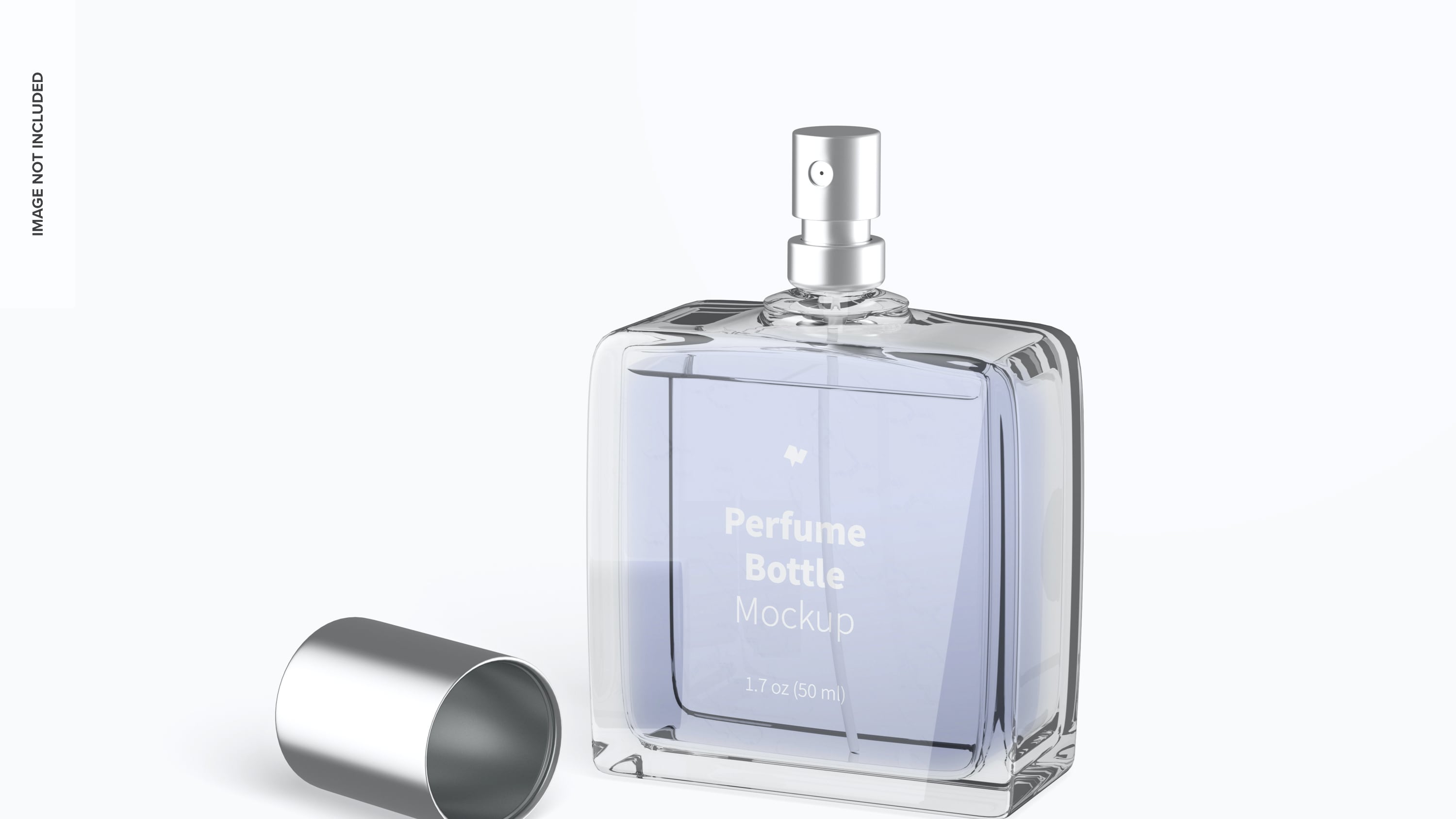 Frasco de perfume azul