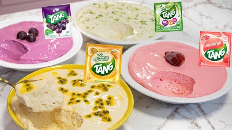 Mousse de suco Tang