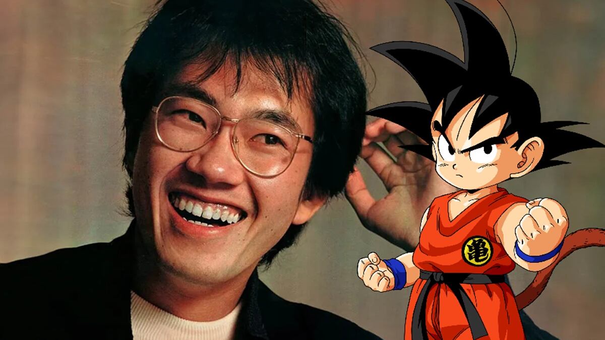 Goku y Akira Toriyama - Dragon Ball