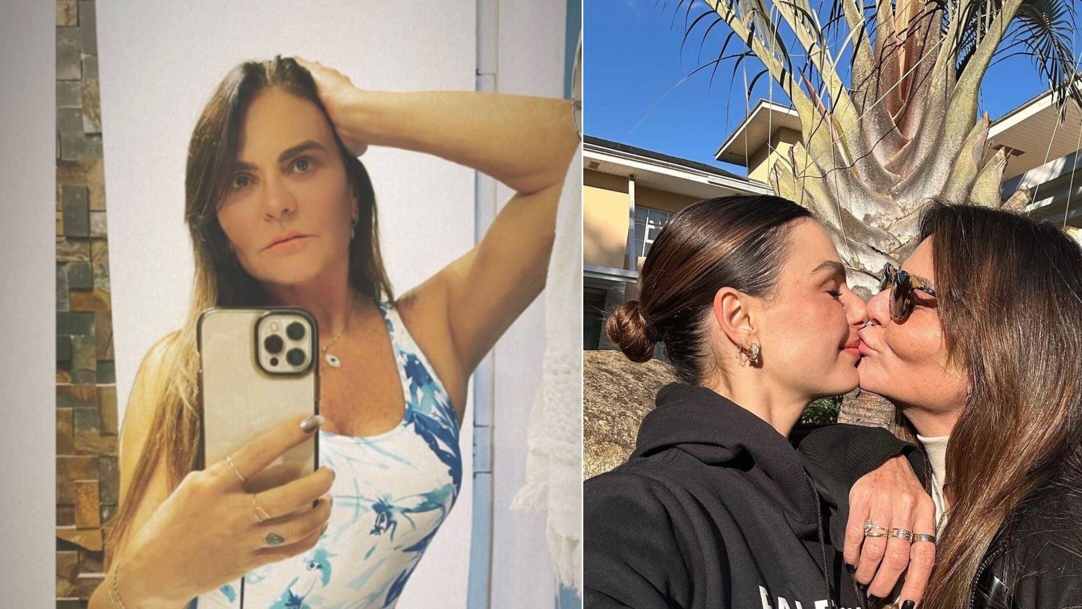 Mãe de Isis Valverde está namorando rapaz 30 anos mais novo