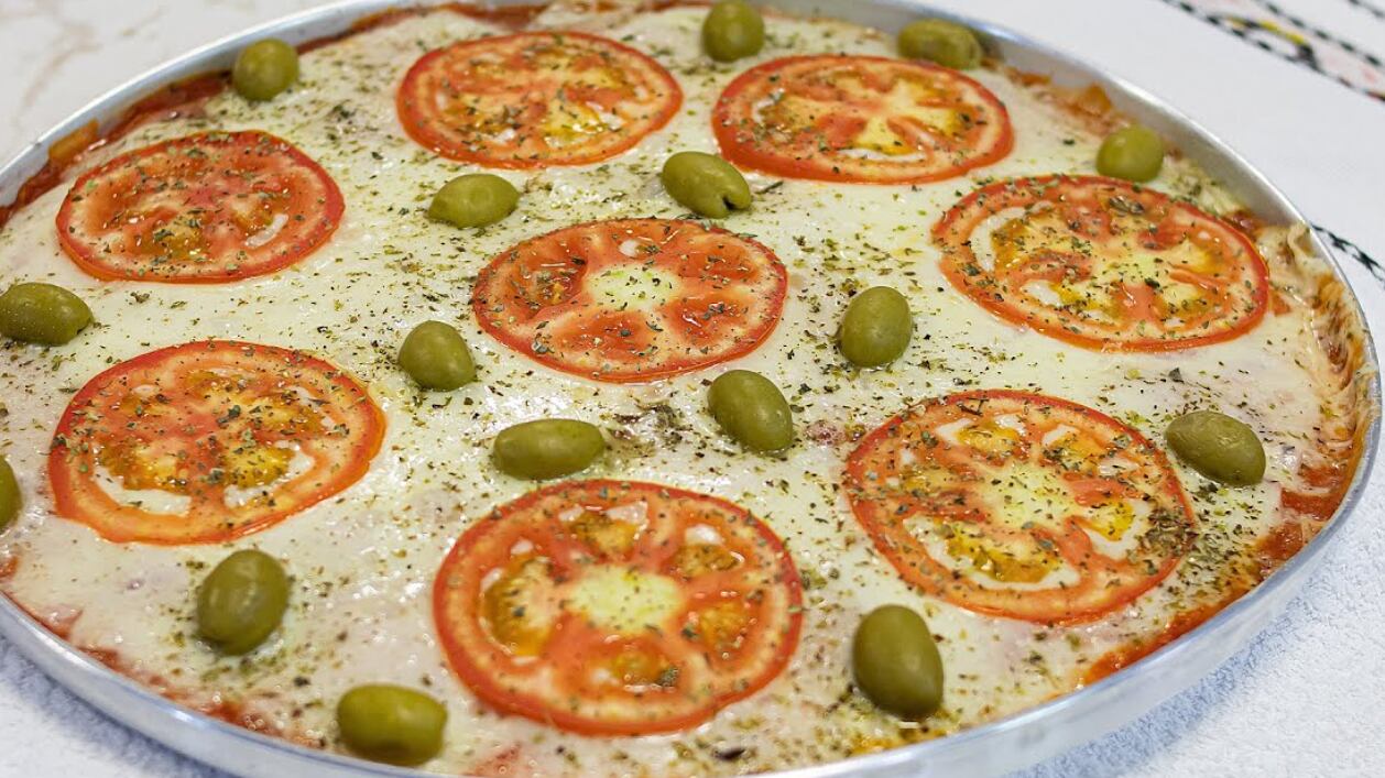 Receita de pizza de liquidificador