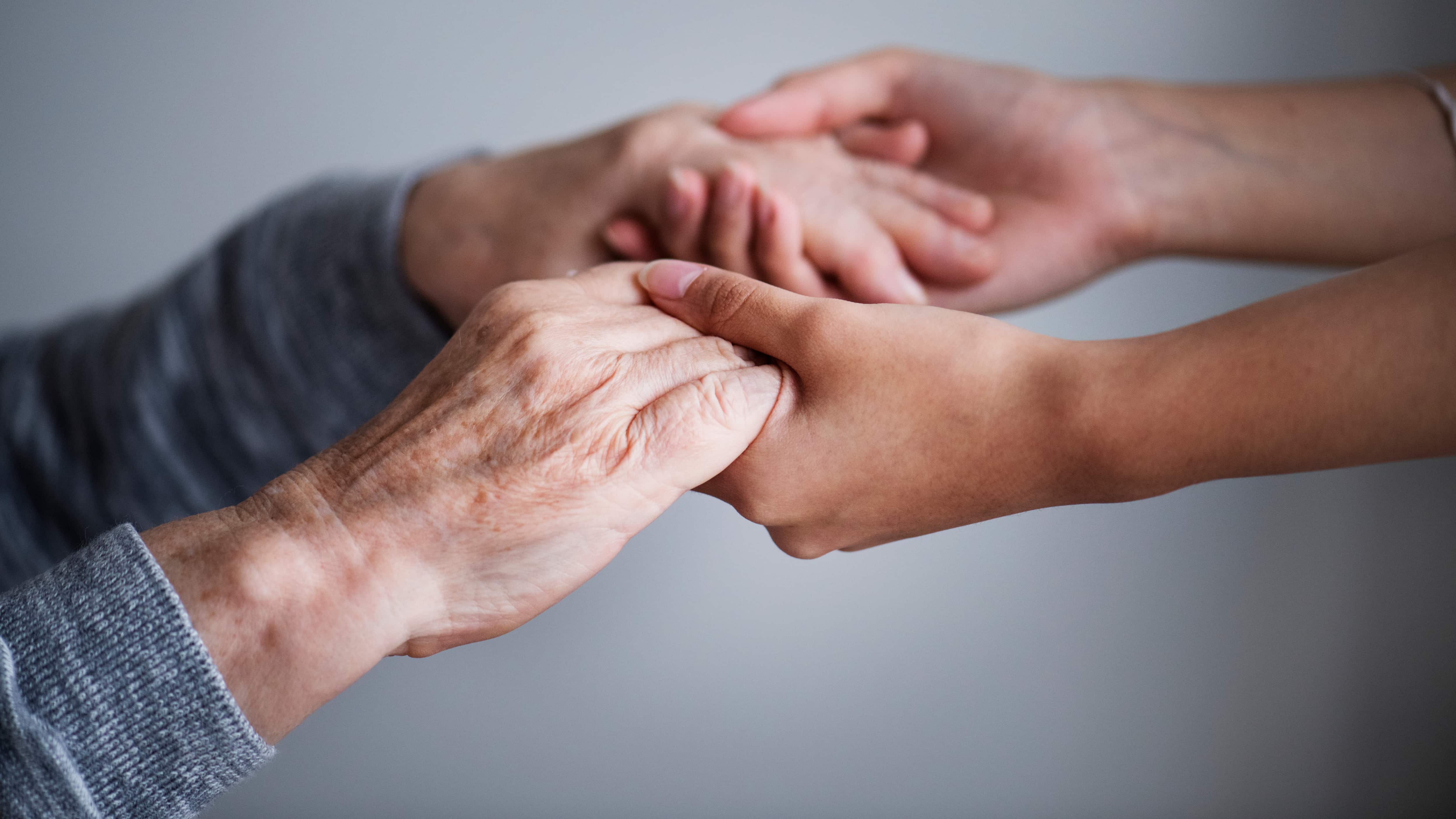 Closeup of a support hands