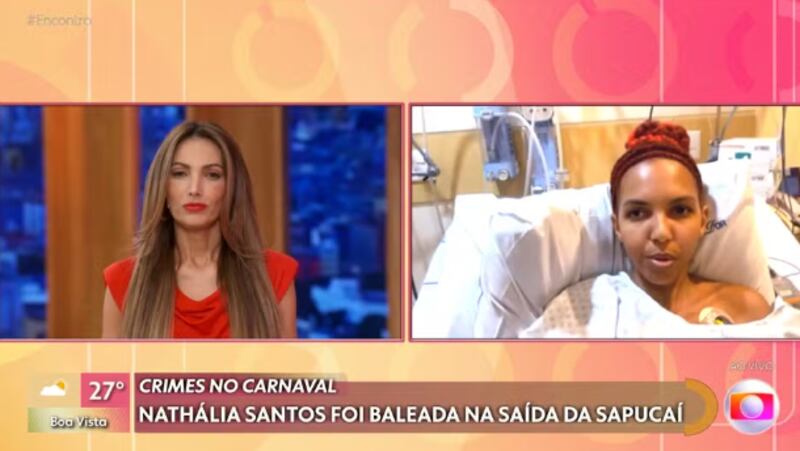 Ela passou por cirurgia e está sem o movimento dos pés