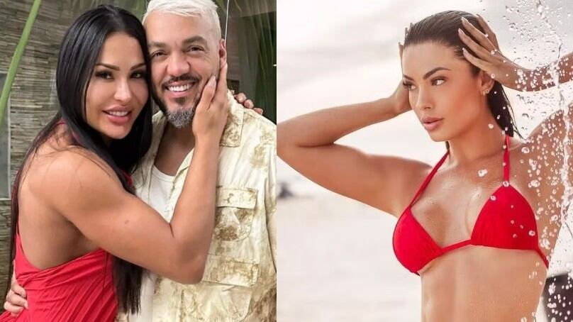 Belo reforçou compromisso com Rayane Figliuzzi em show