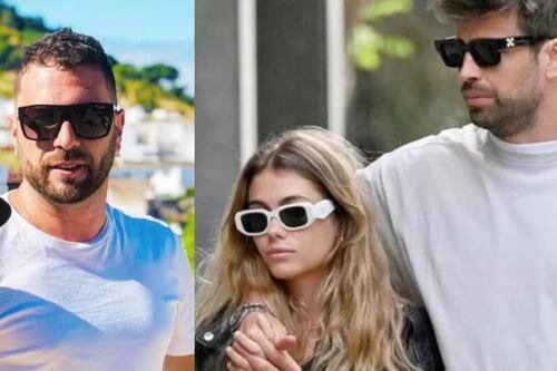 Clara Chía começa a gritar quando se depara com o paparazzi Jordi Martin no julgamento