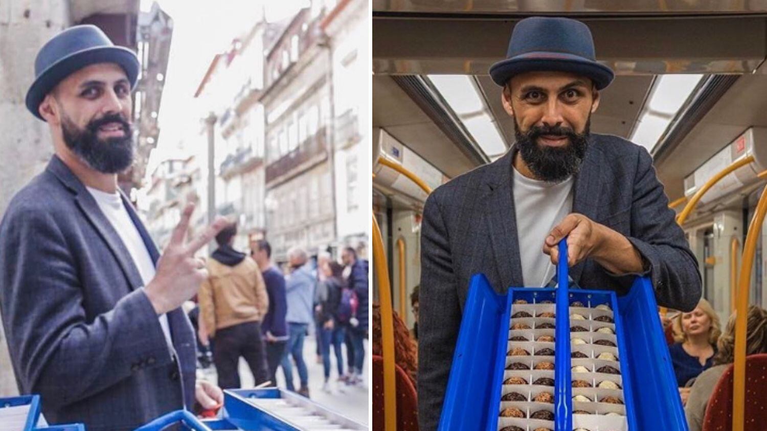 Ele diz que já rodou o mundo vendendo os docinhos