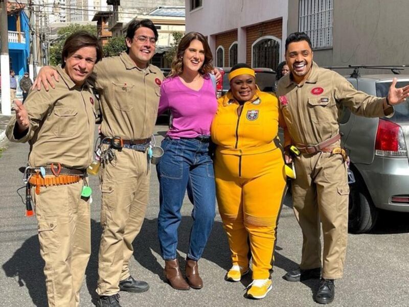 Jojo Todynho nos bastidores da série Os Parças