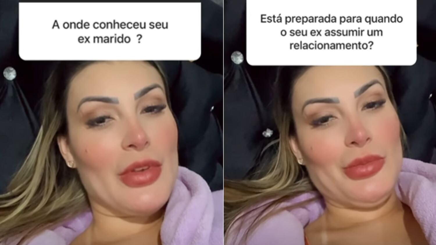 Ela disse que o conheceu durante um programa