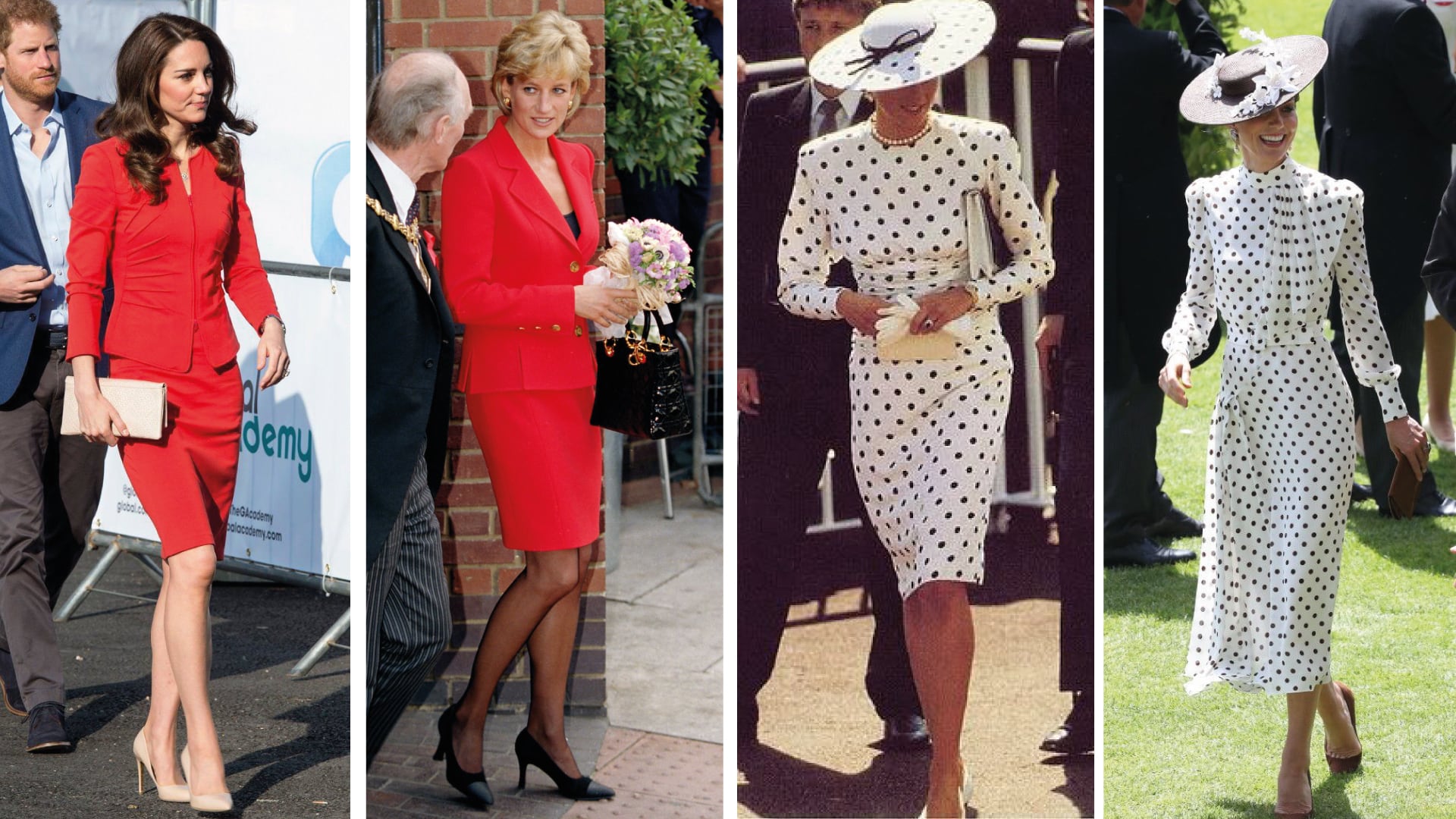 Separamos três looks com que Kate fez as honras à ex-princesa de Gales para você também se inspirar.