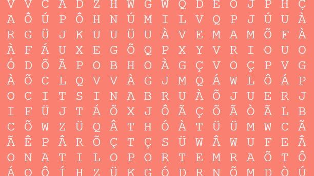 Nível impossível: será que você consegue encontrar as palavras ‘URBANÍSTICO’ e METROPOLITANO’ neste caça-palavras em poucos segundos?