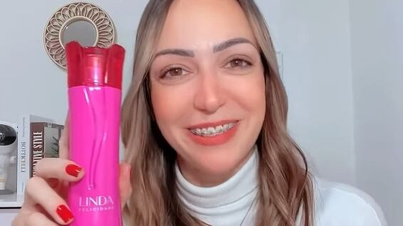 Frasco de perfume Linda
