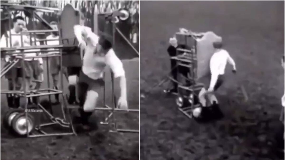 Desempolvan rústico video de cómo se entrenaba al fútbol en los años cincuenta