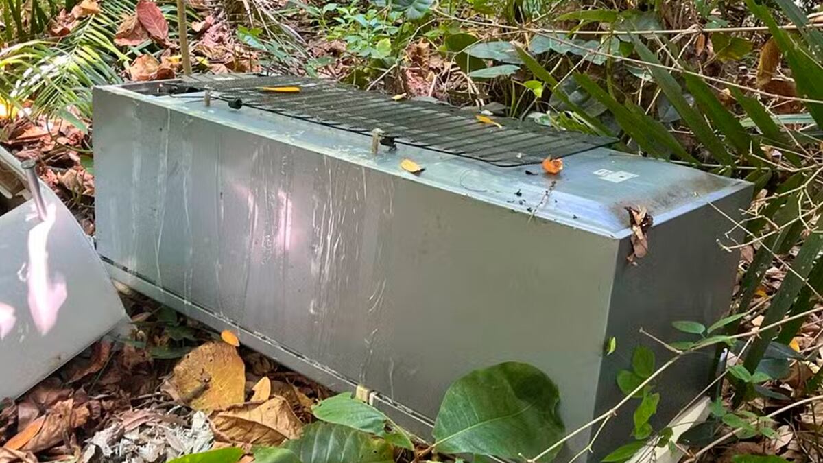 Geladeira usada para esconder o corpo