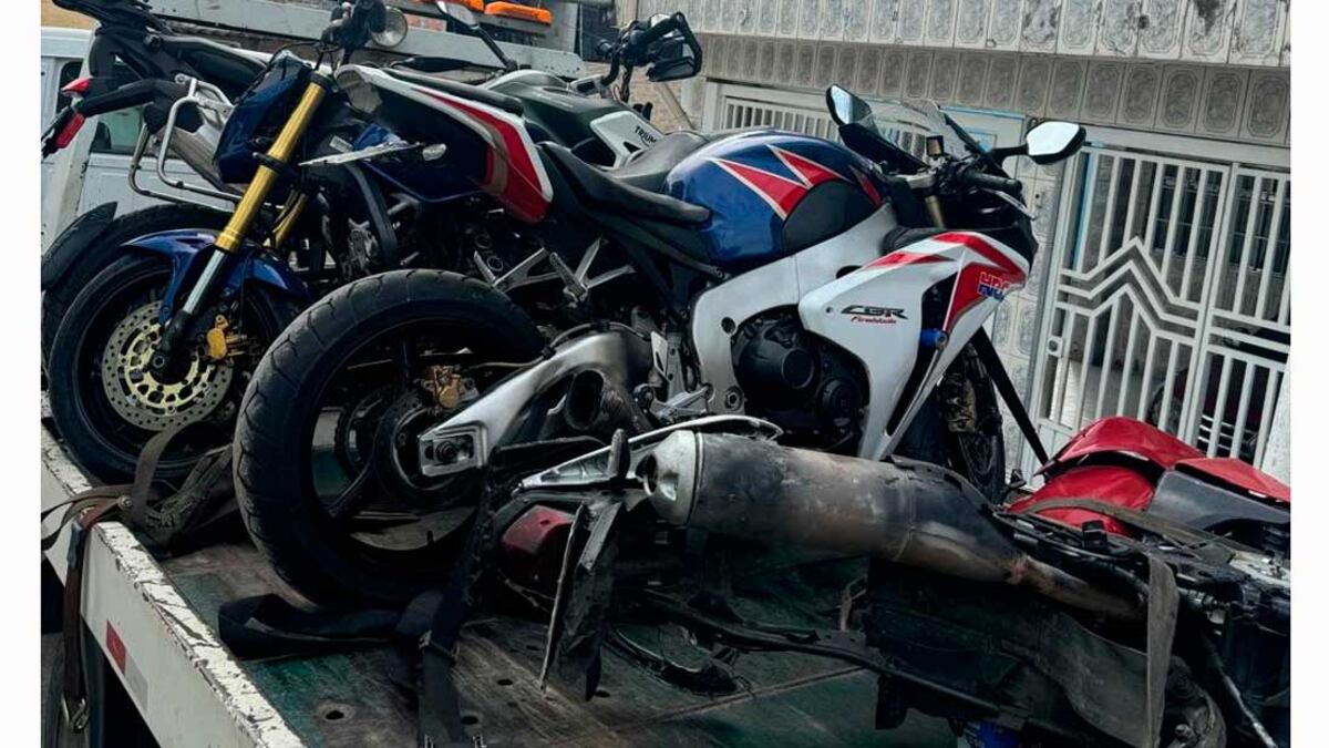 Motos roubadas recuperadas pela polícia em SP