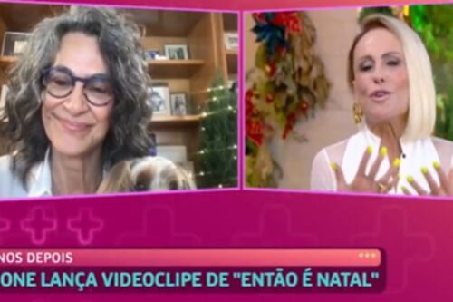 Simone emociona ao apresentar clipe inédito de “Então é Natal” no programa Mais Você