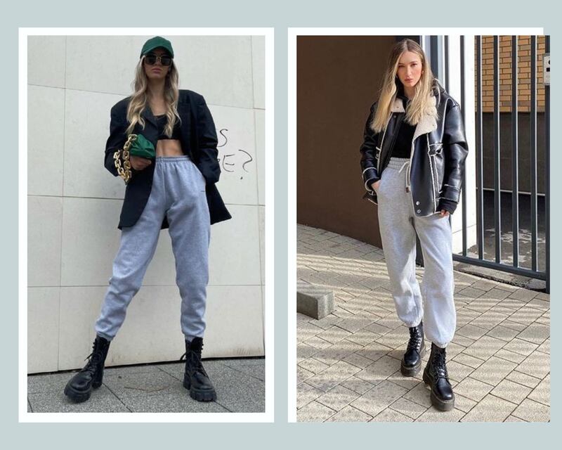 Los joggers con botas serán tendencia este año.