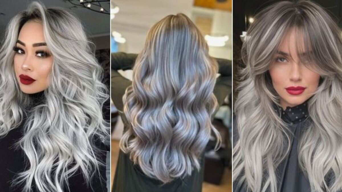 Te salvan de las canas: mechas platinadas para disimularlas en cabello negro