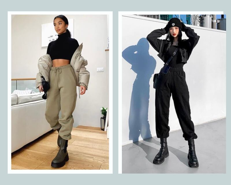 Los joggers con botas serán tendencia este año