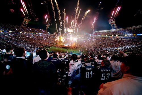 Que loucura! Isso custa um ingresso para o Super Bowl para o jogo entre Chiefs e 49ers