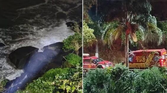 Sete estavam à bordo, sendo que cinco foram resgatados