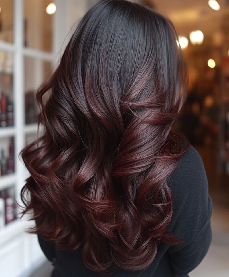 Mechas chocolate cherry