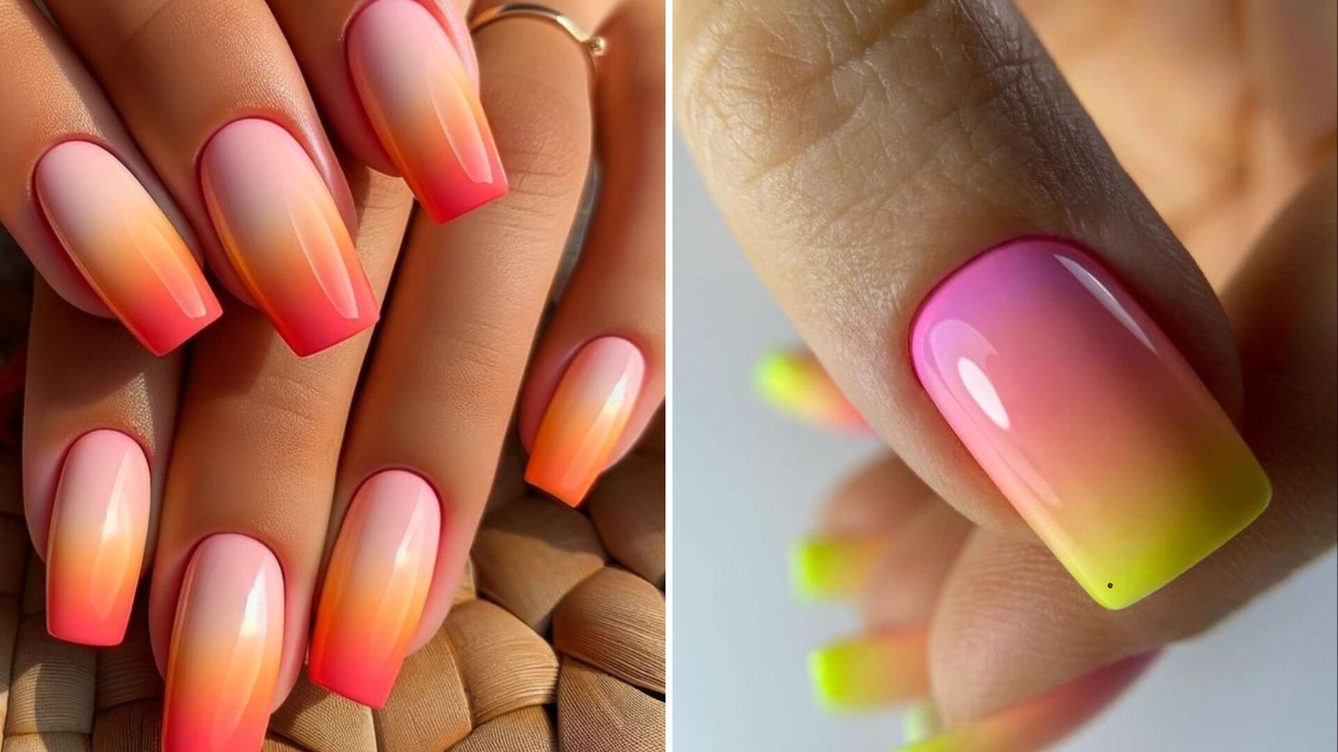 Las 'sunset nails' que se viralizan en Tik Tok y debes probar por estas razones.