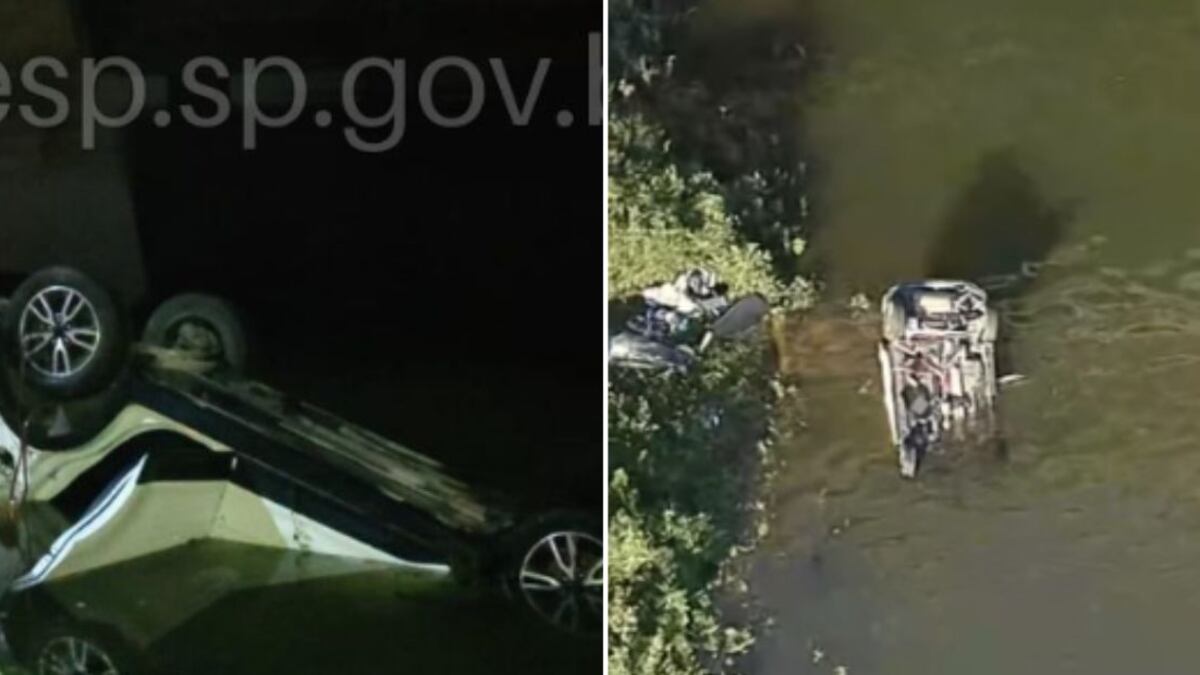 Socorro foi acionado, mas carro ficou com o teto submerso e a vítima não resistiu.