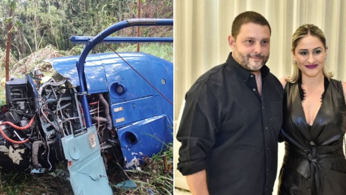 Filha deles de 11 anos e o piloto sobreviveram.