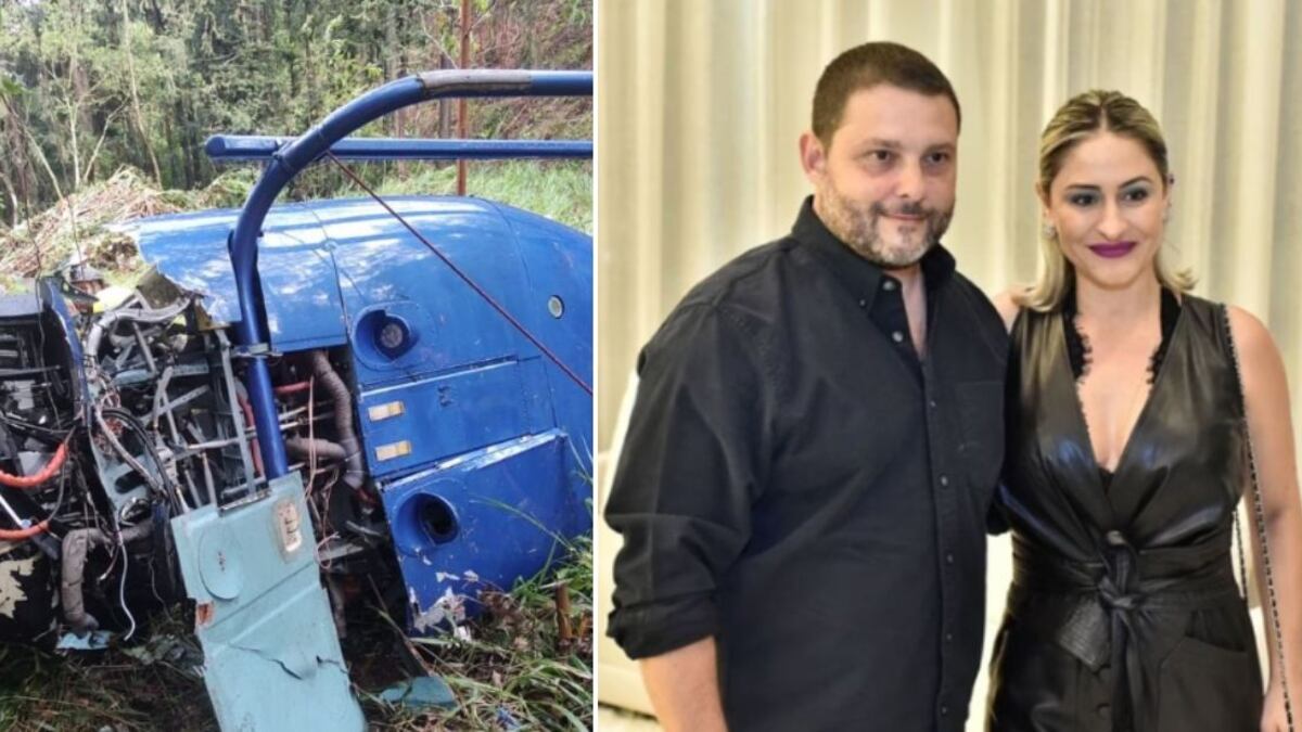 Filha deles de 11 anos e o piloto sobreviveram.