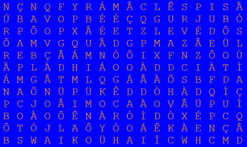 Encontre as palavras solicitadas no caça-palavras temático de BBB