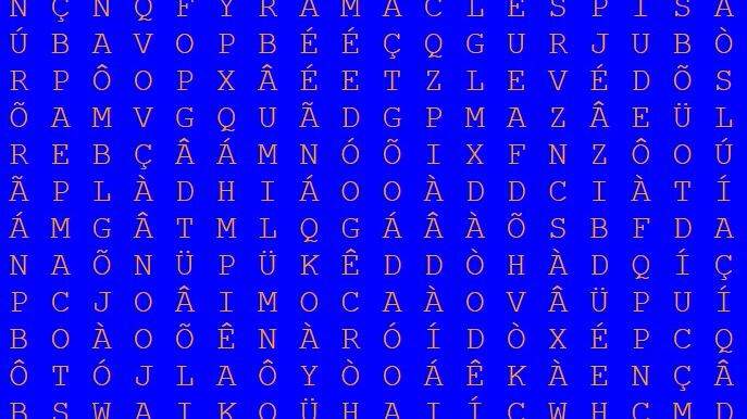 Encontre as palavras solicitadas no caça-palavras temático de BBB