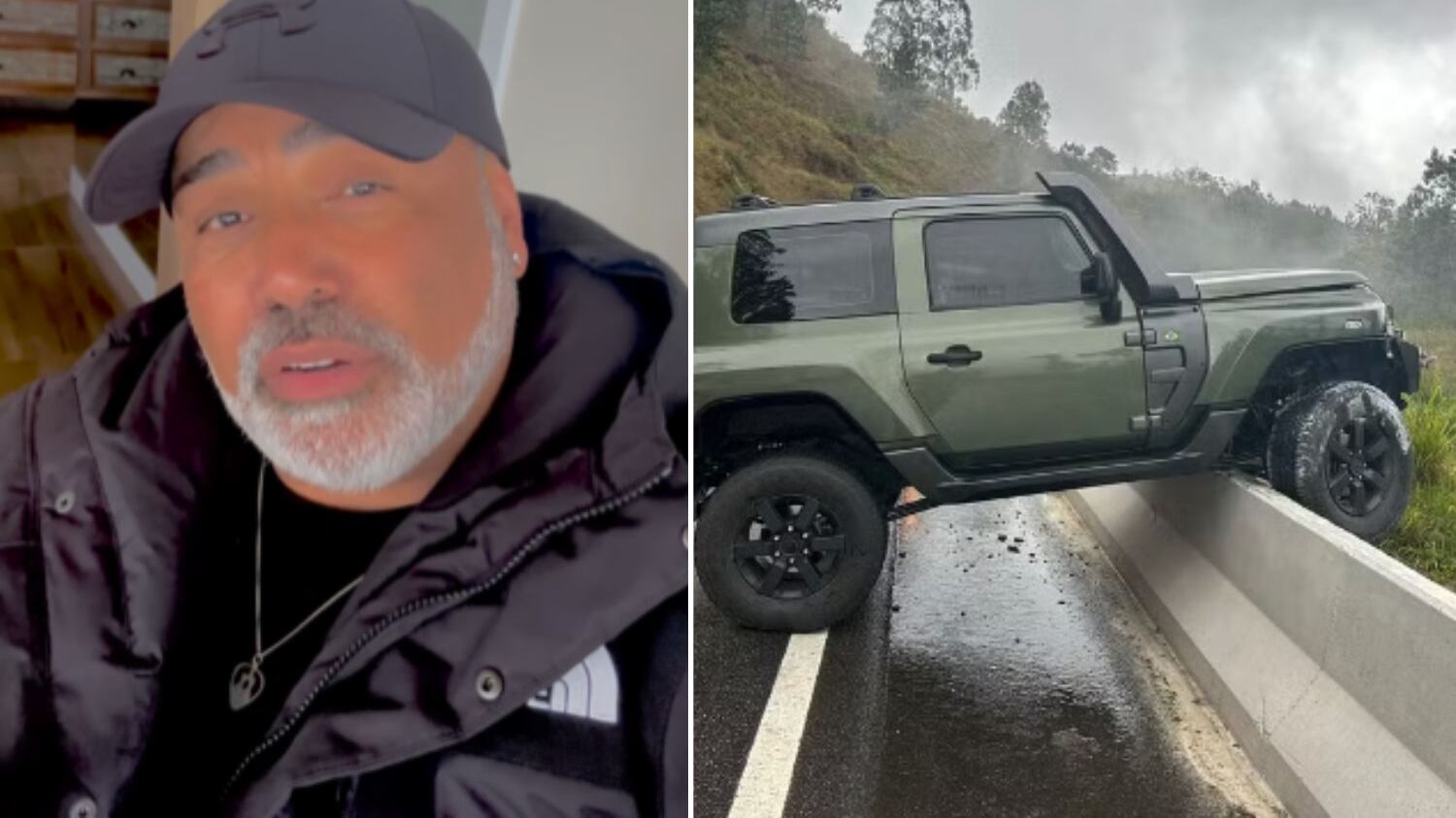 Ele disse que perdeu controle da direção por causa da chuva