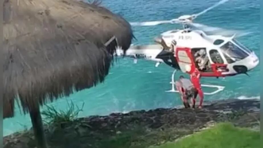 Ele está em hospital