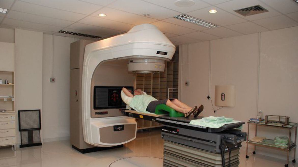 Paciente submetido a exame