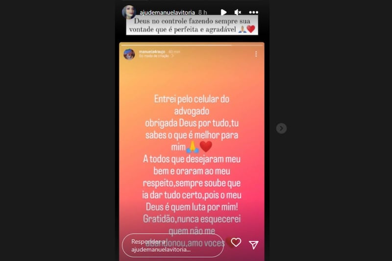 Ela foi condenada a 11 anos de prisão por tráfico internacional de drogas