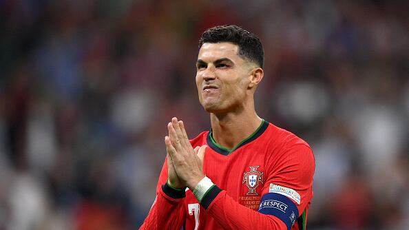Cristiano Ronaldo lloró en los octavos de final de la Eurocopa