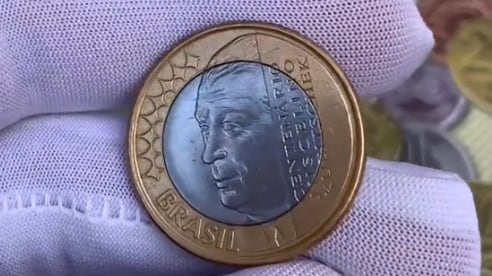 Moeda de 1 real Juscelino Kubitschek