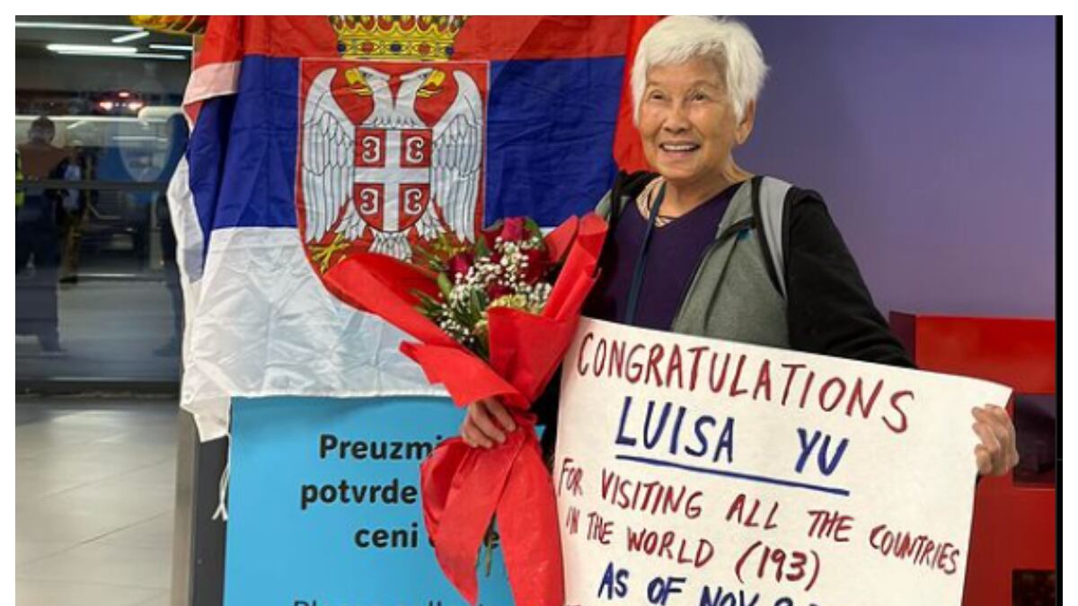 La mujer de 79 años que viajó por todos los países del mundo