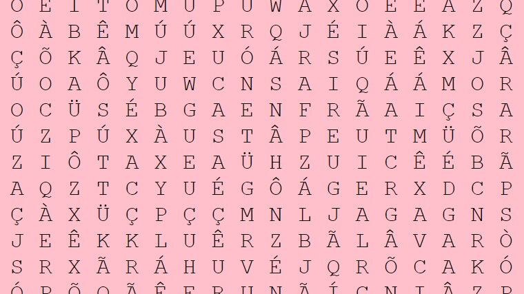 Caça-palavras de feriado