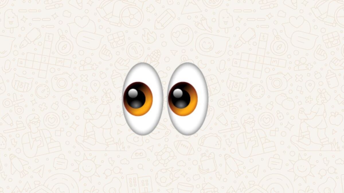 El emoji de ojos mirando al costado es uno de los más populares