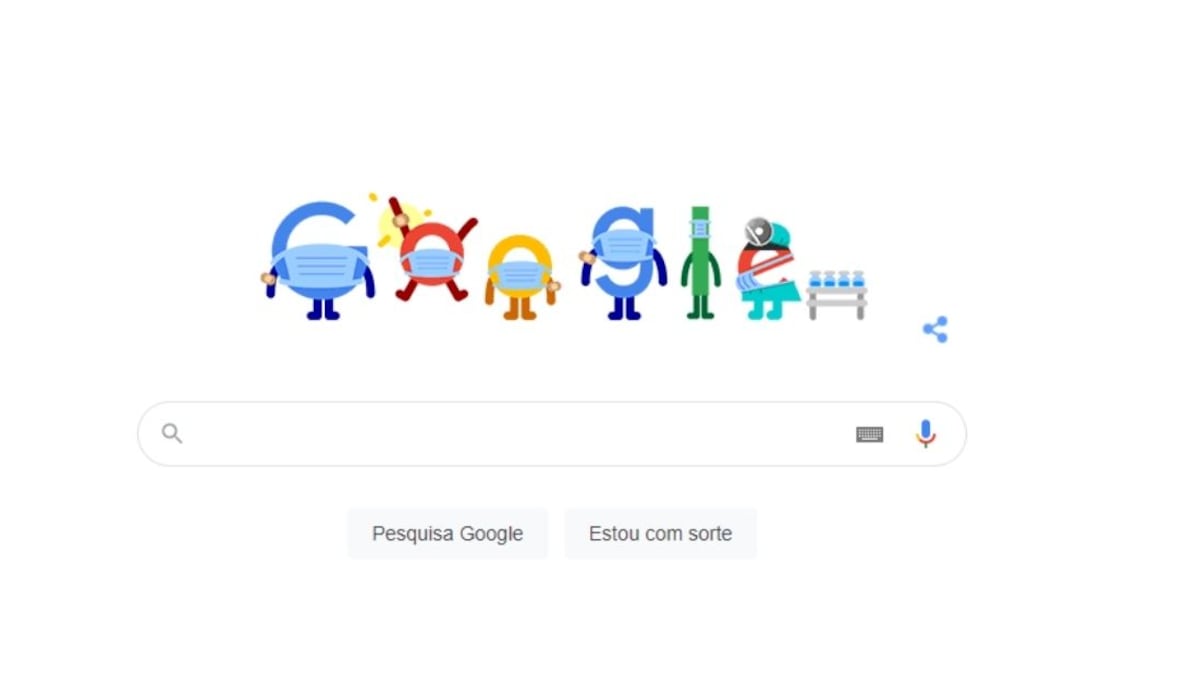 Google reúne informações sobre vacinação contra a covid-19 com Doodle