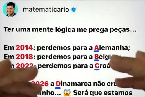 Você percebeu isso? Essa é a lógica que “explica” a derrota da seleção brasileira nesta Copa