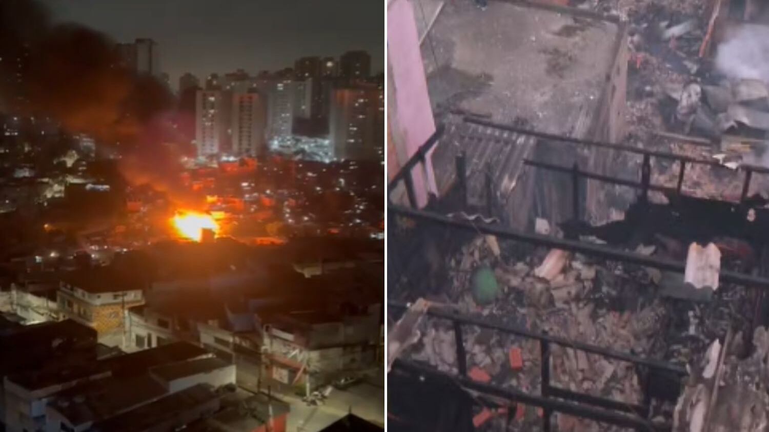 Não há registro de mortos e feridos, segundo os bombeiros