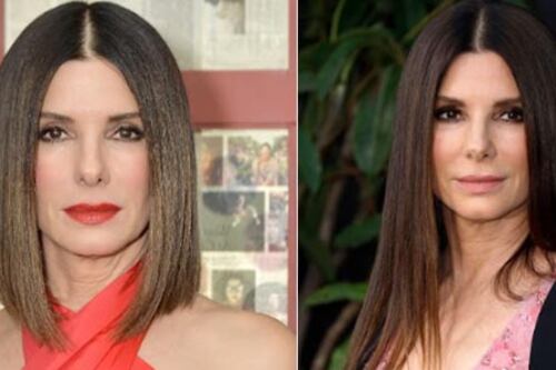 Sandra Bullock é fotografada com seu filho Louis, de 15 anos, em um passeio em família