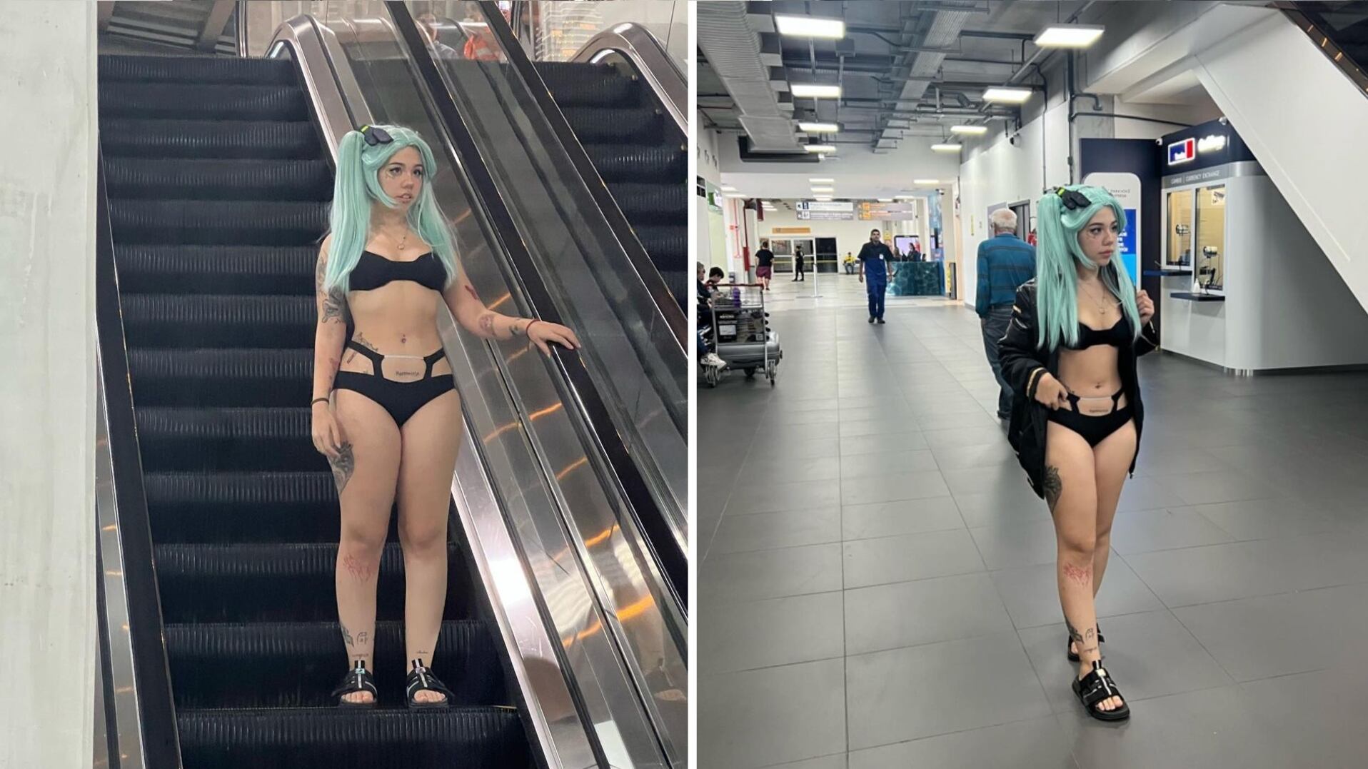 Kine-chan foi barrada no aeroporto devido às roupas