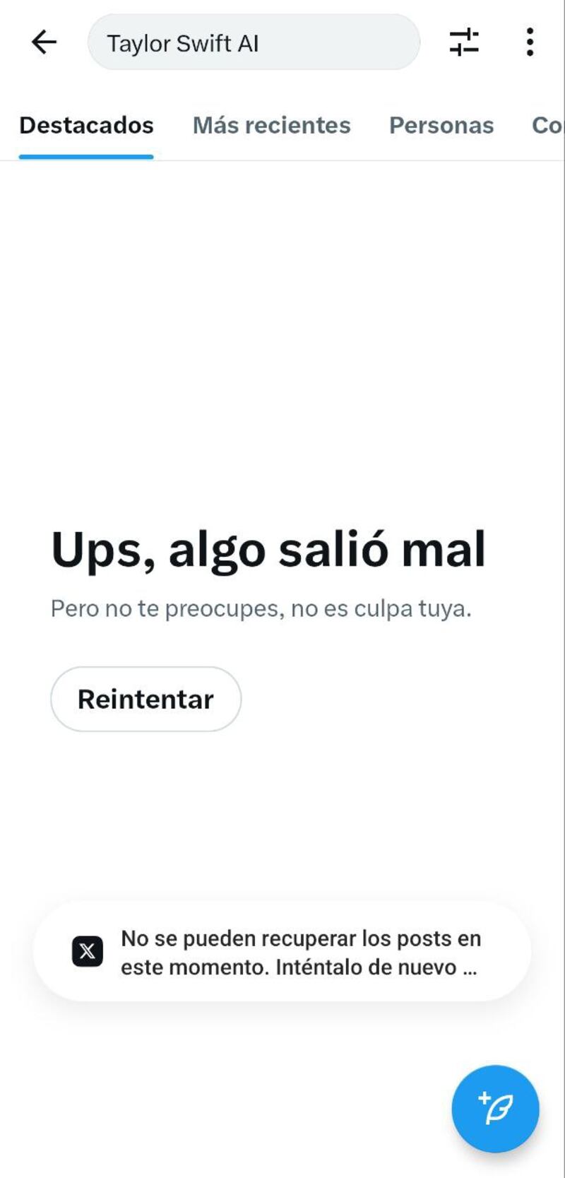 Si intentas buscar algo sobre Taylor Swift en X (antes Twitter) no aparece un solo resultado. Todo es por culpa de la Inteligencia Artificial.