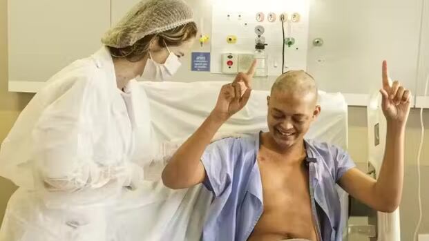 O transplante autólogo de medula óssea foi uma alternativa eficaz no tratamento do linfoma de Hodgkin de Kauan. - Foto: reprodução/Messias Ferreira